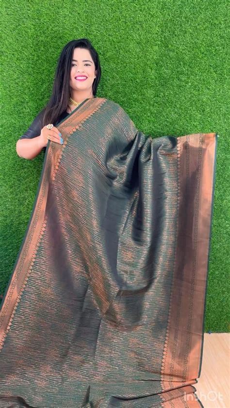 Video 1400 Kubera Softy Pattu Gold Zari Weaving Saree