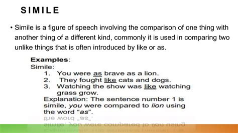 Figurative Languages Simile And Metaphor Pptx