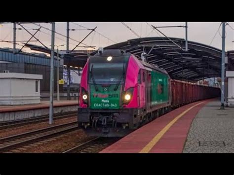 Różowo zielony Dragon Mania Rail STM E6ACTadb 043 z węglarkami