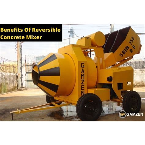 Electric Engine Reversible Mixer Machine For Construction Drum