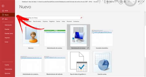 Ventana Principal De Microsoft Access Qu Es Secciones