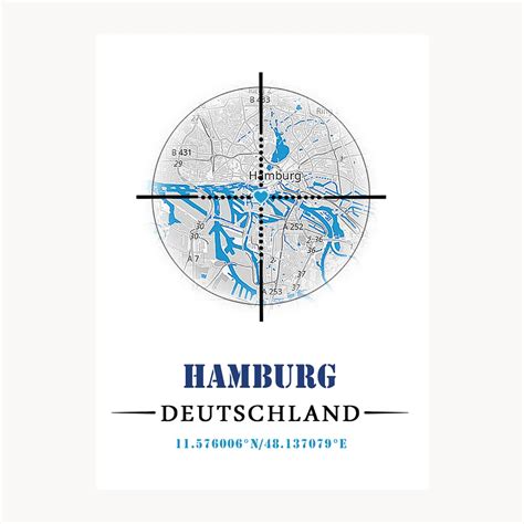 St Dte Poster Visier Personalisierbar Mit Individuellen Geodaten