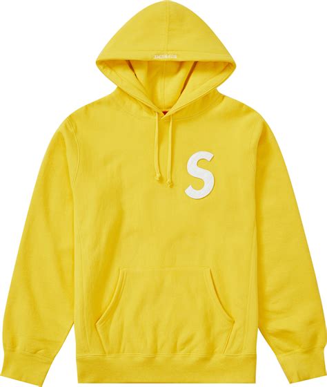 Supreme S Logo Hooded Sweatshirt Ss20 Yellow Novelship