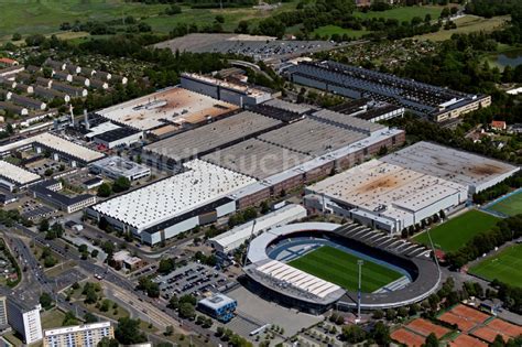 Braunschweig Aus Der Vogelperspektive Sportst Tten Gel Nde Der Arena