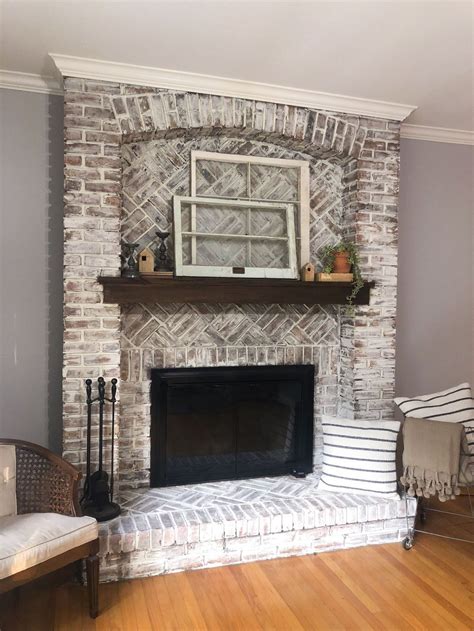 White Wash Brick Fireplace Designs For A Cozy And Rustic Look