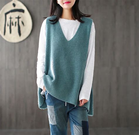 Women 2017 Spring Sleeveless Knitwear Ladies V Neck Knitted Vests Tanks