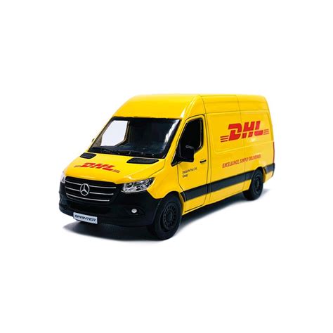 Mercedes Benz Sprinter DHL Van 2020 Kinsmart Escala 1 48 Motoredge