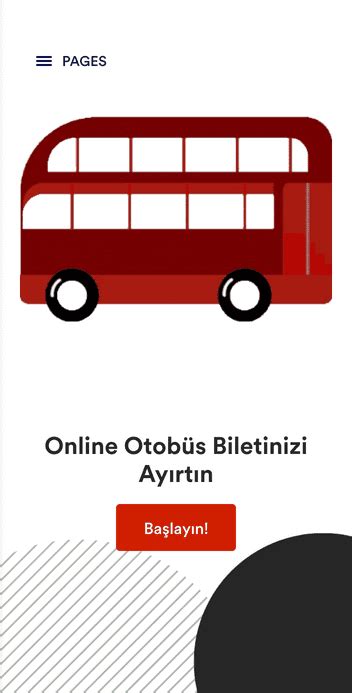 Online Otobüs Bileti Rezervasyon Uygulaması Şablon Jotform