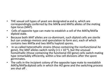 Mating Type Switching Ppt Download