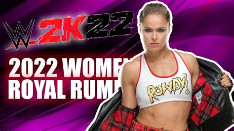 2022 Womens Royal Rumble Wwe 2k22 Royal Rumble Full Match Youtube