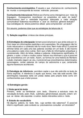 Estratégias de Leitura PDF