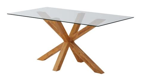 Dining Table Agerby X Glass Oak Jysk