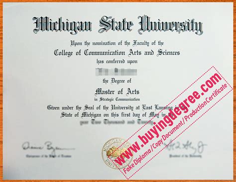 Where To Order Fake Msu Diploma Michigan State University Degree