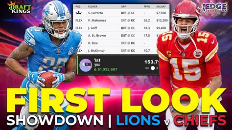 Way Too Early First Look Lions Vs Chiefs Tnf Showdown