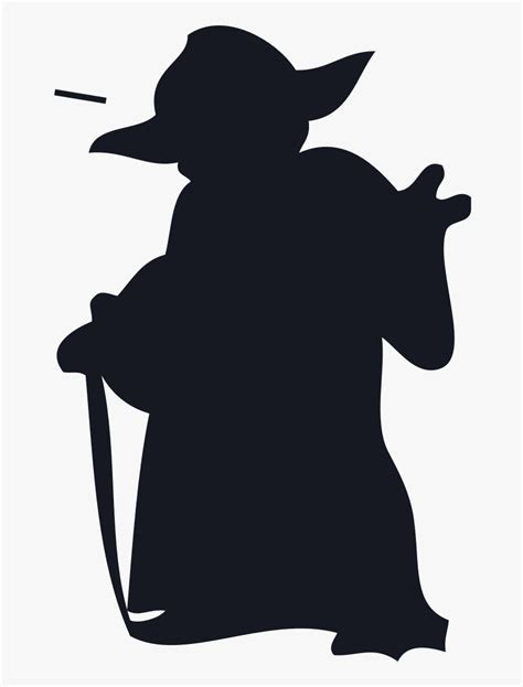 Star Wars Yoda Silhouette Hd Png Download Transparent Png Image