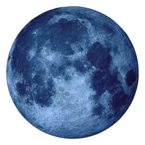Premium Photo | Full blue moon elements of this image furnished by nasa