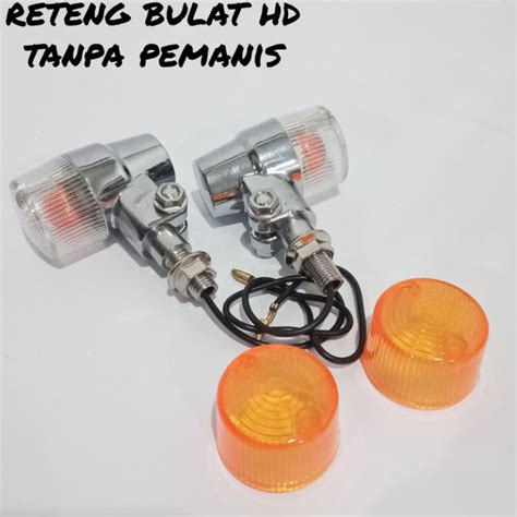 Jual Riting Sein Bulat Palu Hd Chrome Lampu Sein Cb Classic Ride It