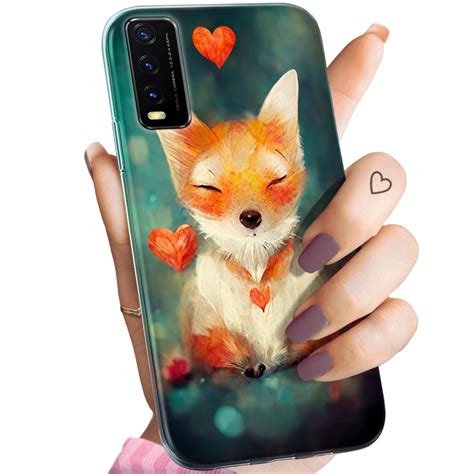 Etui Do Vivo Y20S Y11S Wzory Liski Lisy Fox Obudowa Pokrowiec Case