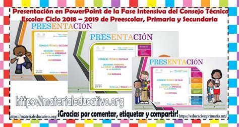 Presentación en PowerPoint de la fase intensiva del consejo técnico