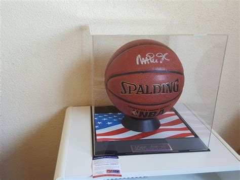 Magic Johnson Hand Signed Oficial NBA Spalding Basketball Catawiki