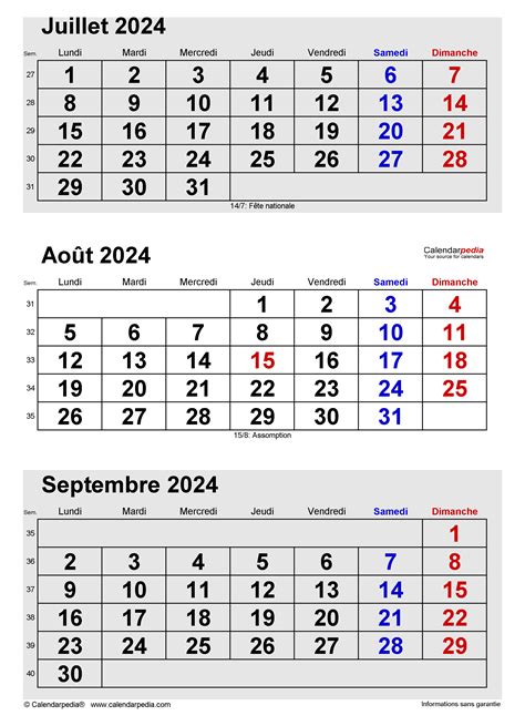 Calendrier Ao T Excel Word Et Pdf Calendarpedia Calendrier