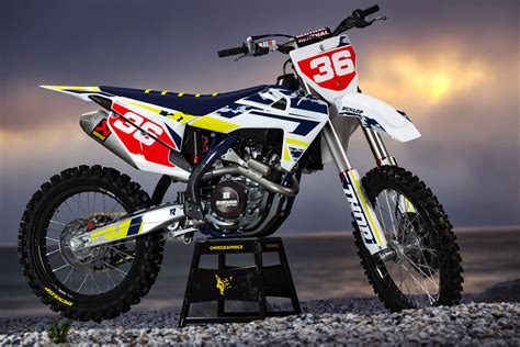 Mx Graphics For Husqvarna Tropical Vibes Grey Omxgraphics