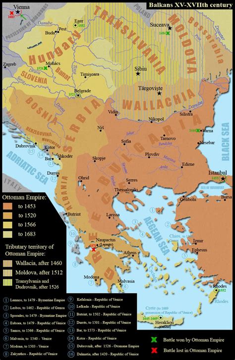 Balkans Xv Xviith Century Wallachia Wikipedia Historical Maps