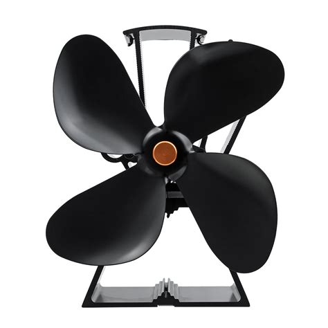 4 Blade Stove Fan Heat Powered Fan For Wood Burning Stoves Or