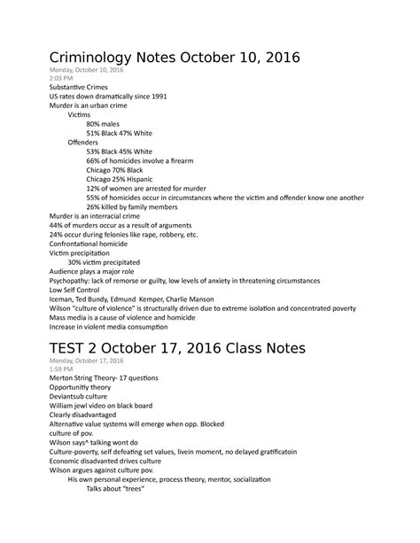 Clj Fall Test Answers For Test Greg Matoesian Criminology