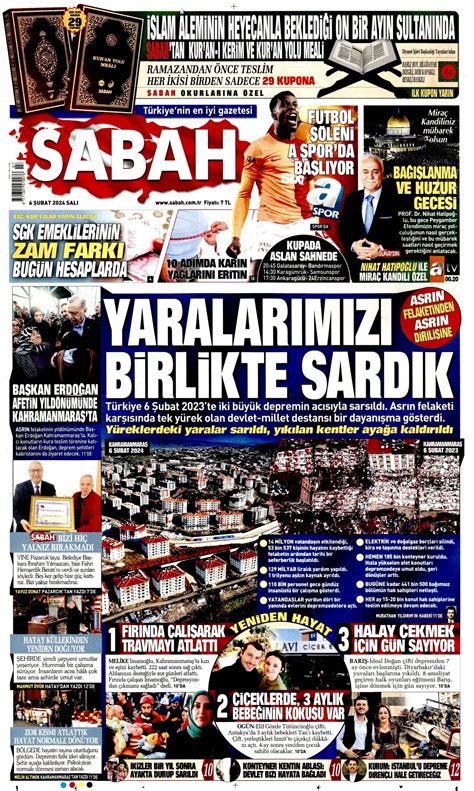 Sabah Gazetesi Sabah Man Et Oku Haberler Ubat