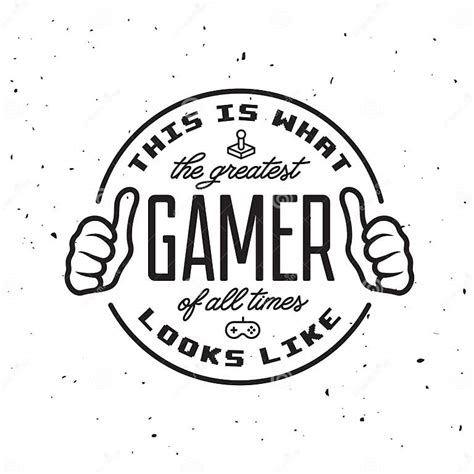 Retro Video Games Related T Shirt Design Greatest Gamer Text Vector