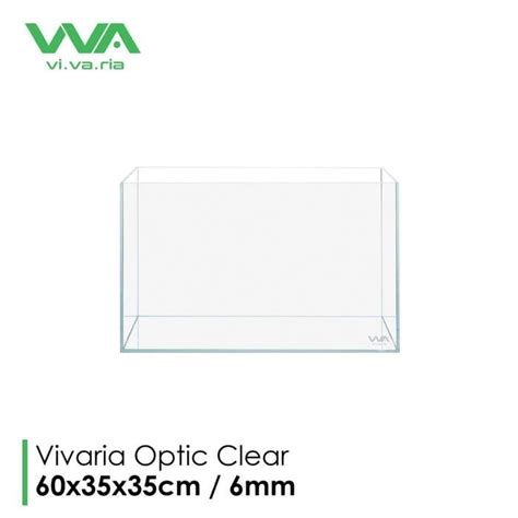 Jual Aquarium Optic Clear 60x35x35 6mm Vivaria Cube Garden 60cm Low