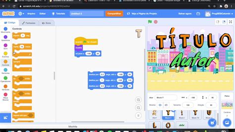 Scratch Primeiros passos para uma animação YouTube