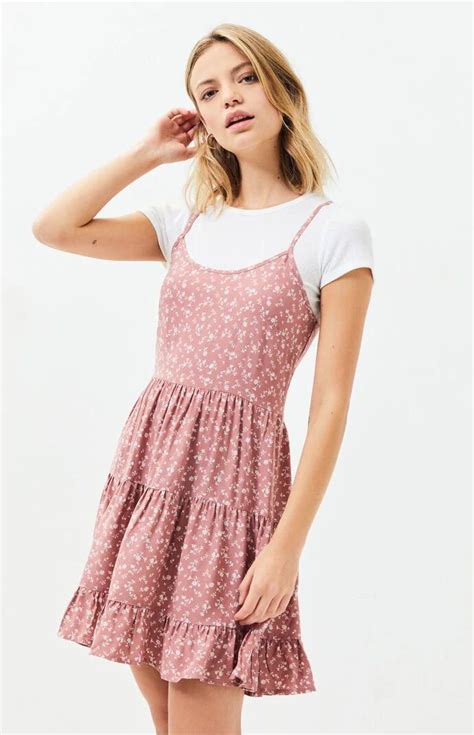 La Hearts 90s Tiered Babydoll Dress In 2020 Babydoll Dress Everyday