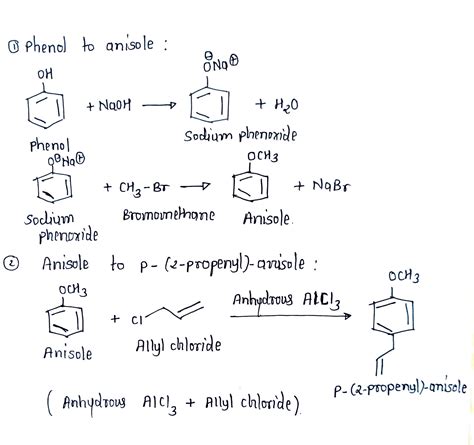 Solved What Are The Reagents Necessary To Go From Phenol To Anisole