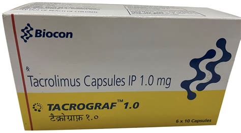 Tacrolimus Mg Tacrograf Capsules Mg Biocon At Rs Box In