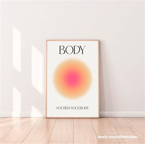 Body Aura Poster Printable Aura Energy Gradient Print Aura Etsy