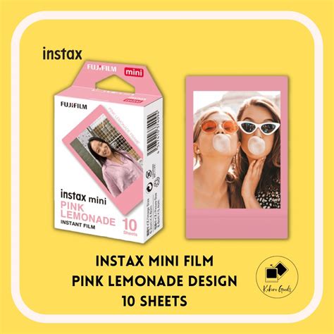 Instax Mini Film Pink Lemonade Design On Carousell