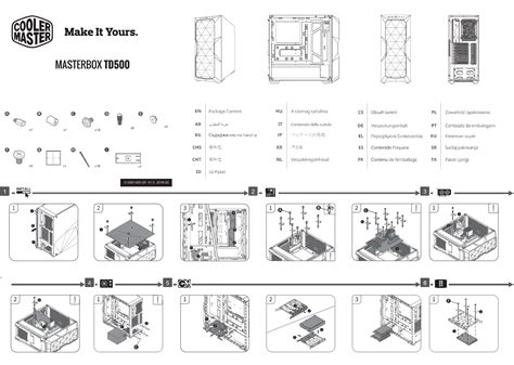 Cooler Master Masterbox Td500 Mesh User Manual Elastyczne Konfiguracje Przepływu Powietrza