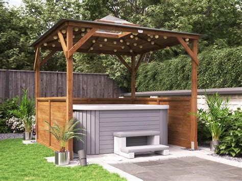 Erin Gazebo With Dome Half Height Solid Wall Panels 2 5m X 2 5m Dunster House