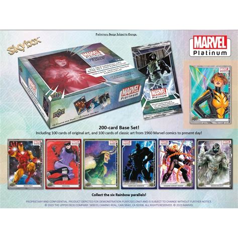 Upper Deck Marvel Platinum Hobby Box Steel City Collectibles