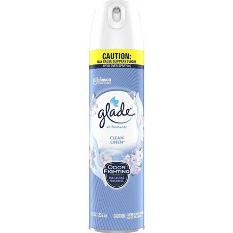 Glade Clean Linen Air Freshener Spray Spray 8 3 Fl Oz 0 3 Quart