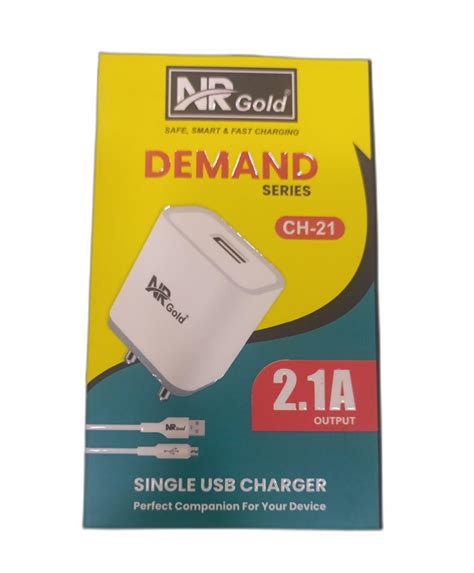 Ampere 21 A Output Single Usb Mobile Charger Nr Gold At Rs 75box