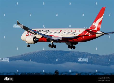 Richmond British Columbia Canada 20th Dec 2021 A Qantas Boeing 787 9 Dreamliner Jet Vh Znj