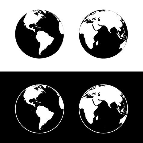 Illustration Vectorielle De La Plan Te Terre Globe Terrestre Isol Sur