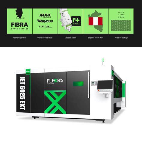 Cortadora Laser De Fibra Jet6025 Ext Ipg 1000w A 6000w Flex Laser