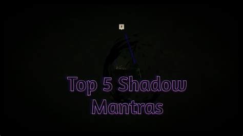 Top 5 Shadow Mantras Deepwoken YouTube