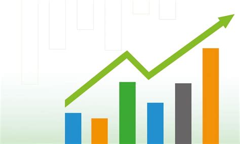 Flecha hacia arriba financiera gráfico de crecimiento de la inversión