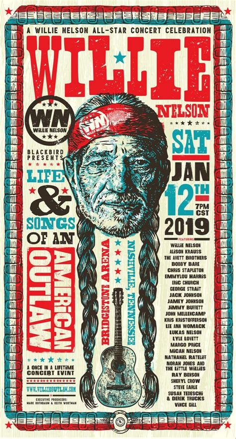 Willie Nelson Music Concert Posters Vintage Concert Posters Willie