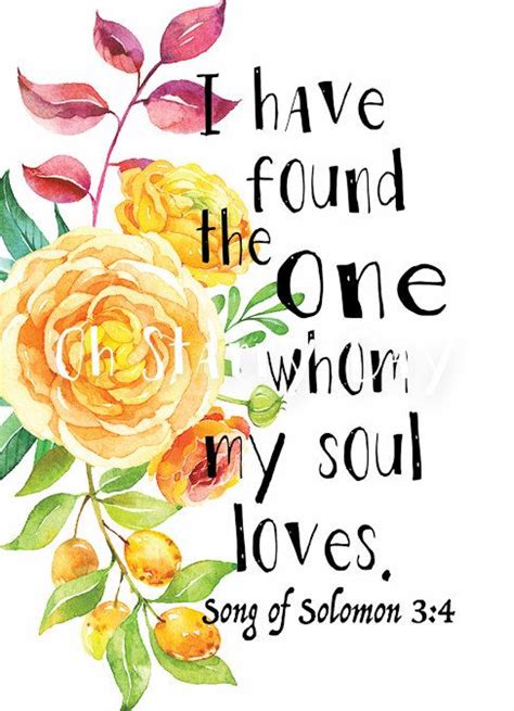 I Have Found The One Whom My Soul Loves Digital Wall Print Instant Download Healthy Marriage